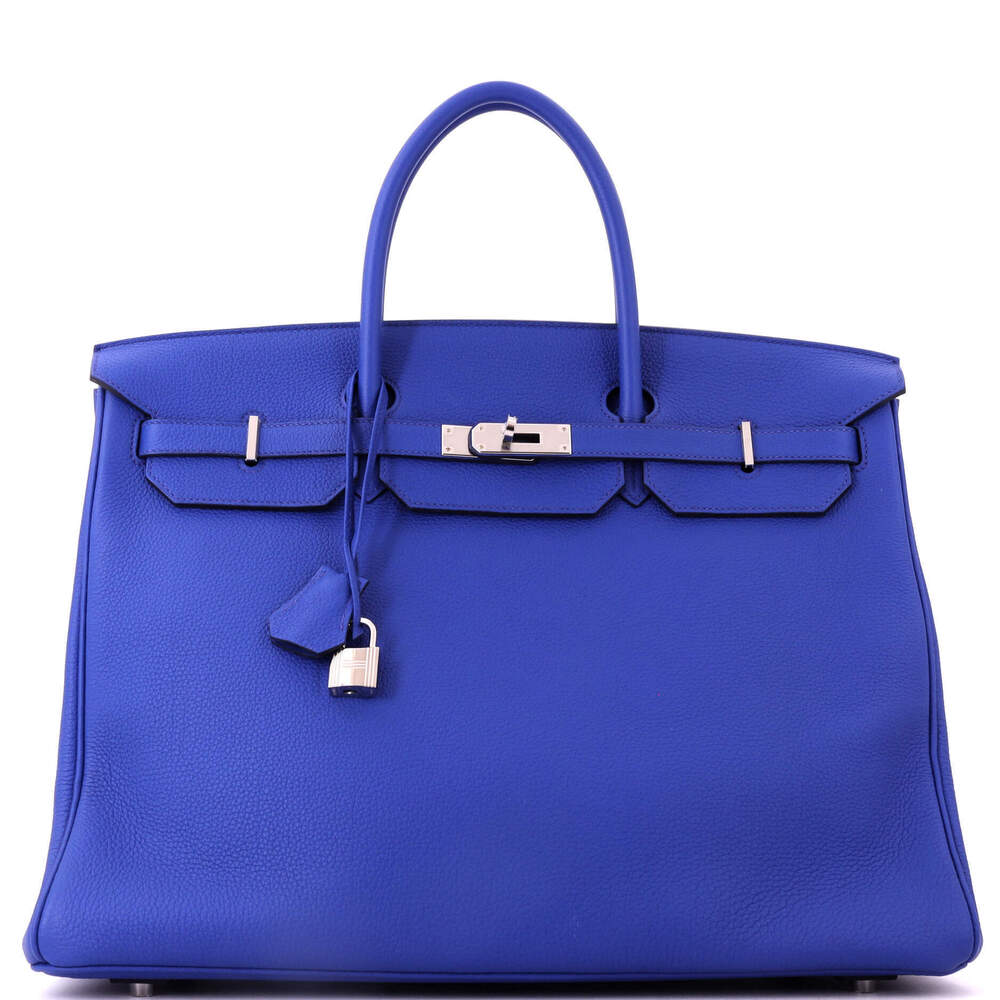 Hermes Birkin 40 Blue Togo with Palladium Hardware
